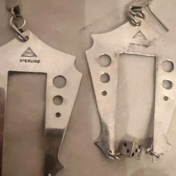 Clear Metals Modern Silver Geometric Dice Earrings